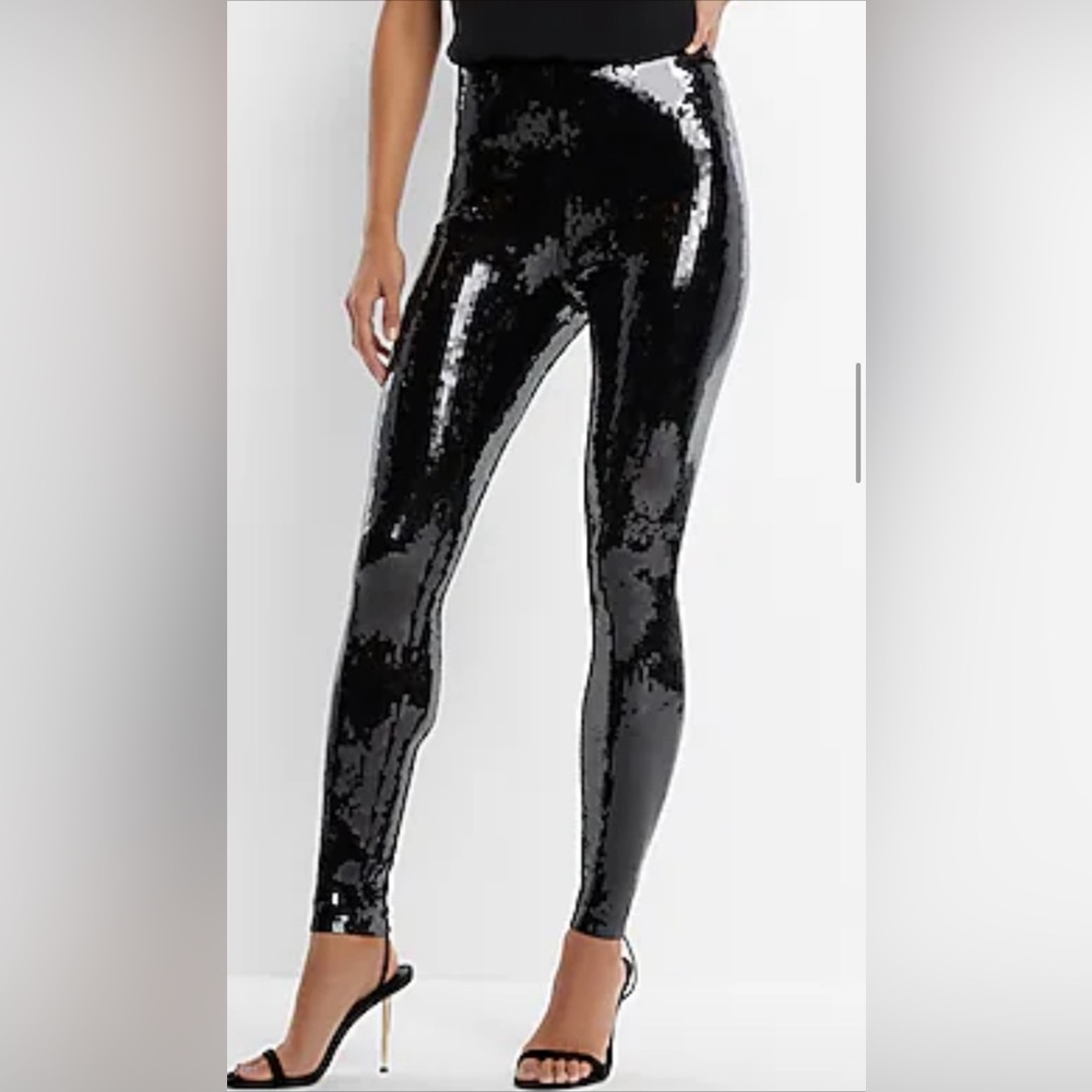 SUPER HIGH WAISTED SEQUIN LEGGINGS